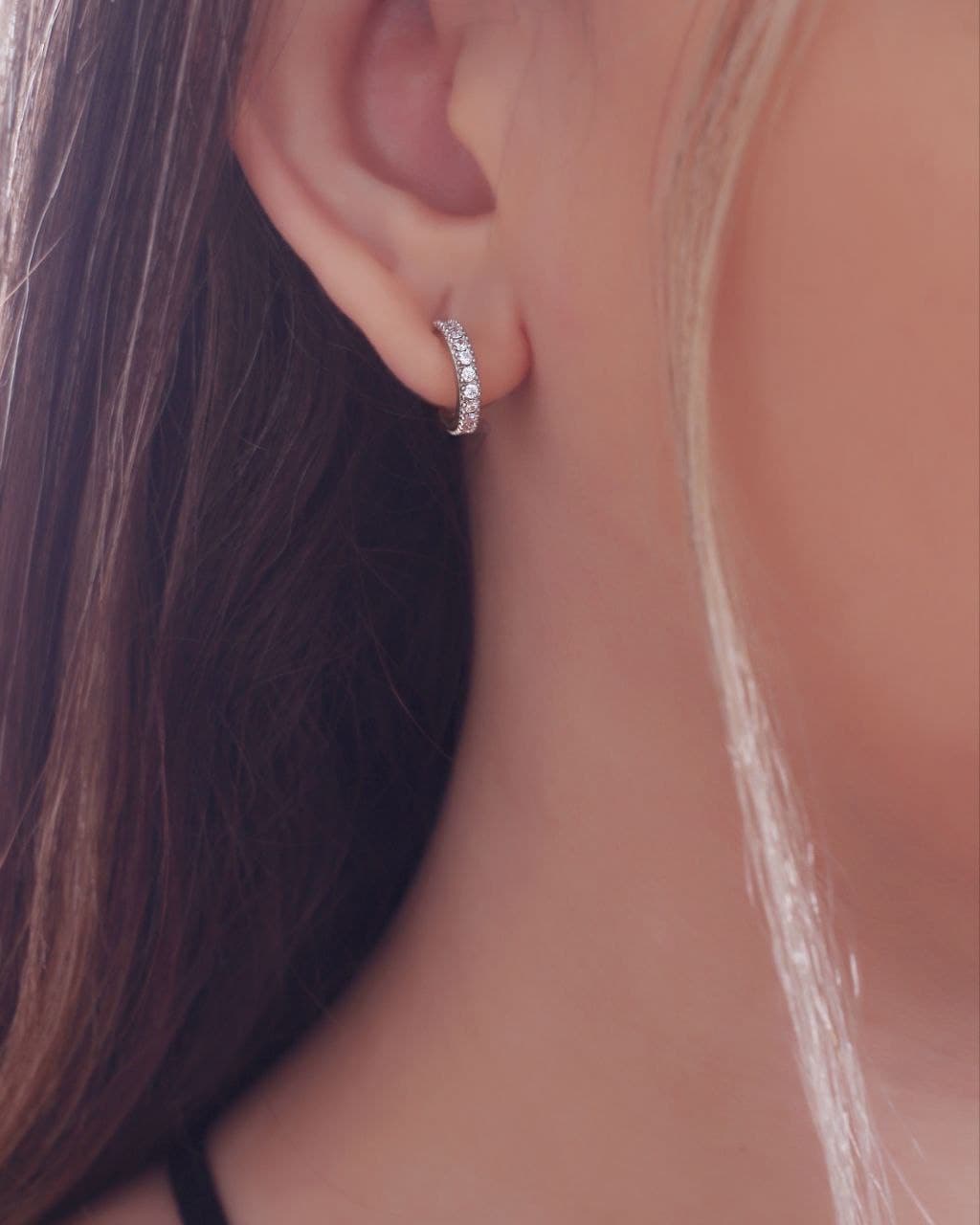 گوشواره حلقه ای نقره