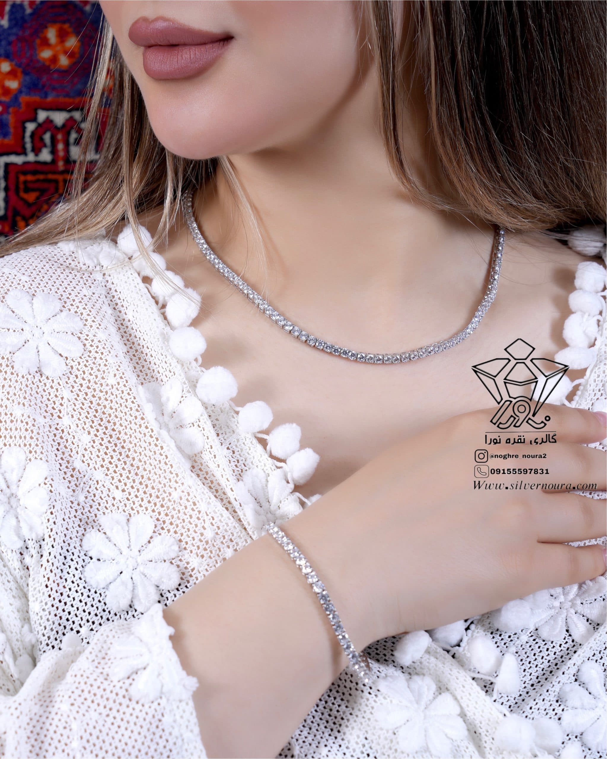 سرویس جواهری نقره تنیسی