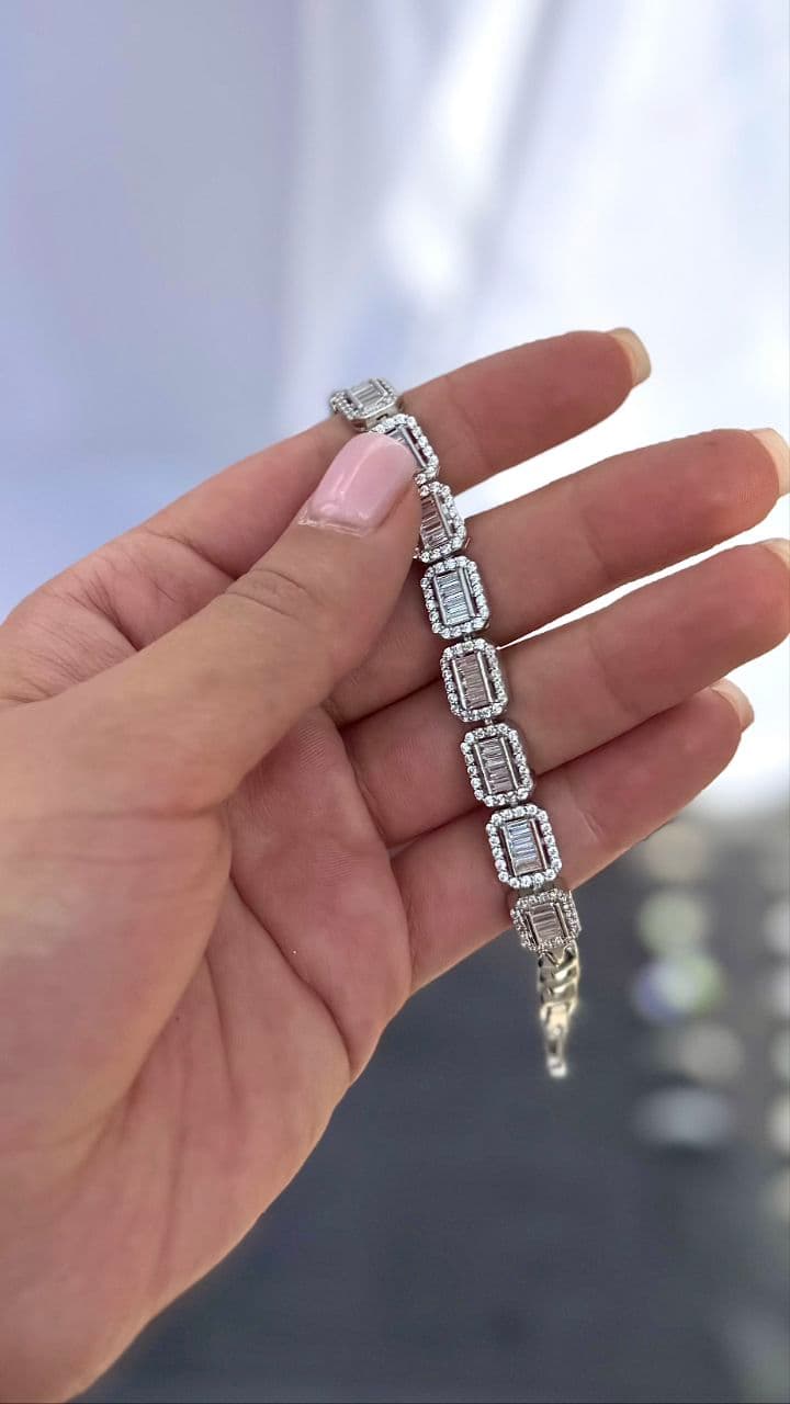 دستبند جواهری نقره