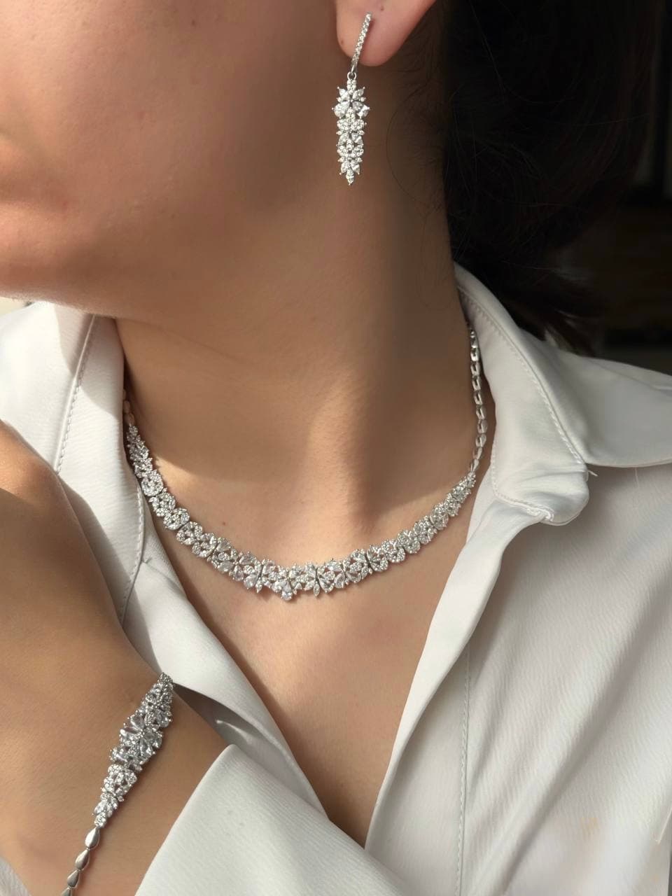 سرویس جواهری نقره عروس